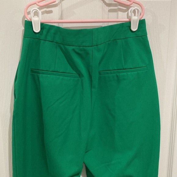ZARA Green 2 Piece Suit Tailored Blazer and Pants Structured Fit Size 2 - Picture 8 of 8